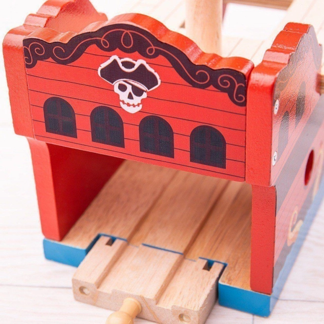Pirátská galéra Bigjigs Rail