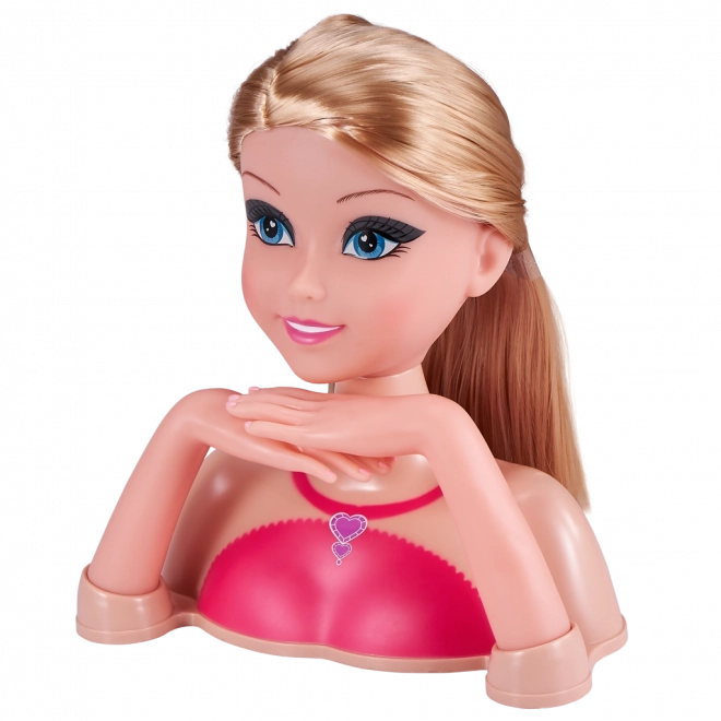 Česací hlava Sparkle Girlz s doplňky