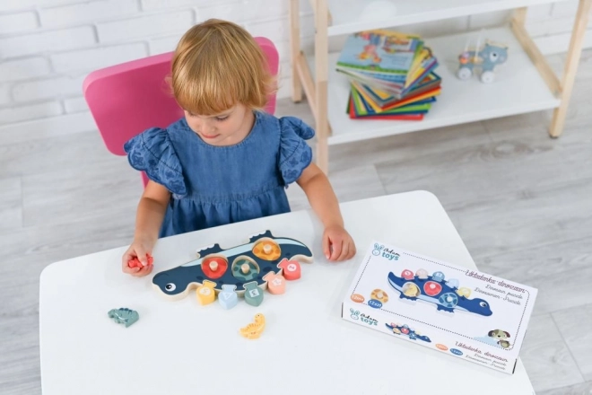 Dinosauří puzzle s čísly