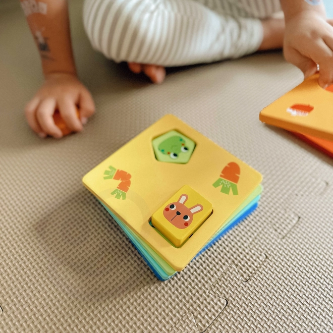 Montessori skládačka tvary a barvy se zvířátky