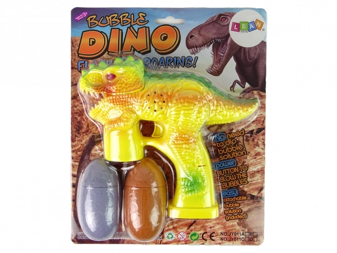 Mýdlové bubliny Dinosaur Bubble Liquid Egg Yellow