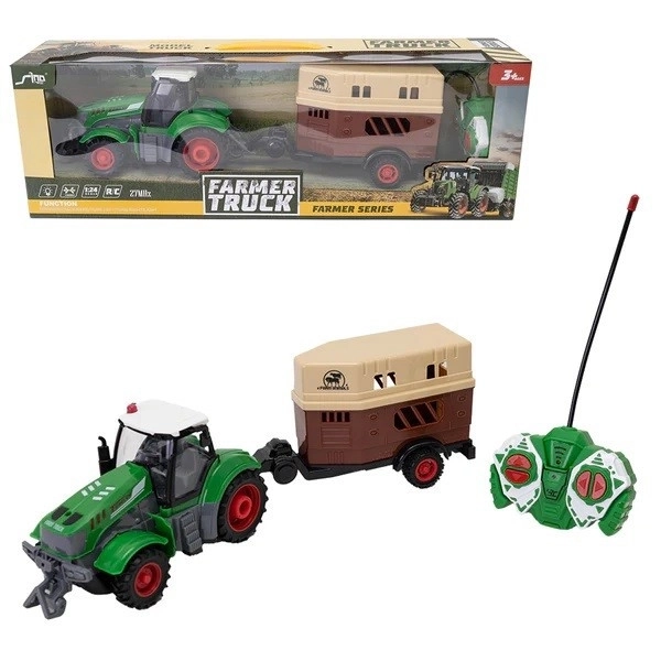 R/C traktor s přívěsem pro koně