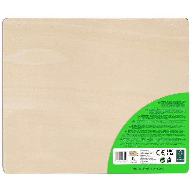 Tooky Toy dřevěné montessori puzzle s dopravními prostředky
