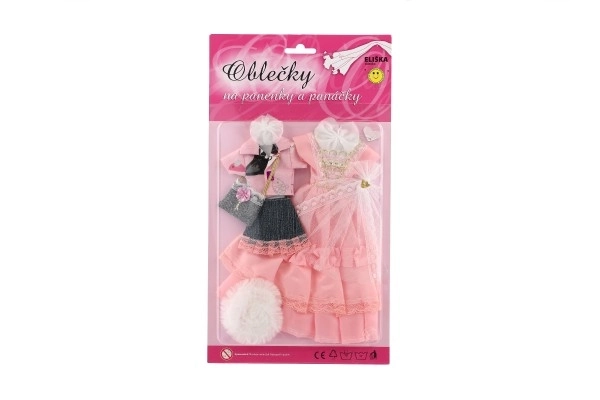 Oblečky pro panenky s doplňky - 2 kusy