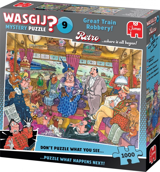 Jumbo Puzzle Wasgij Mystery 9: Velká vlaková loupež 1000 dílků