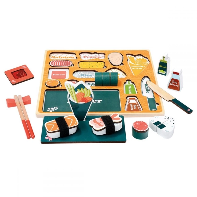 Dřevěné 3D puzzle Sushi bar od Bino