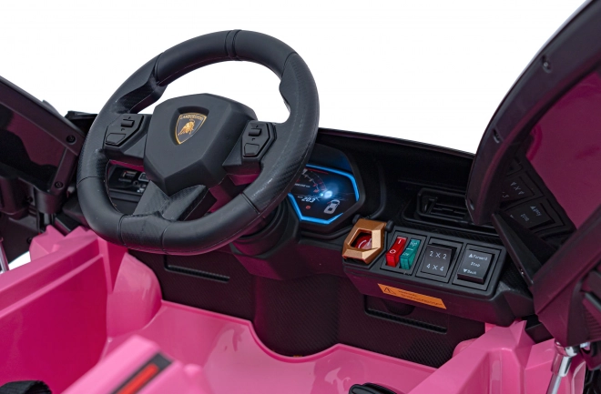 Lamborghini SIAN dětské auto na baterii s ovladačem – Růžové