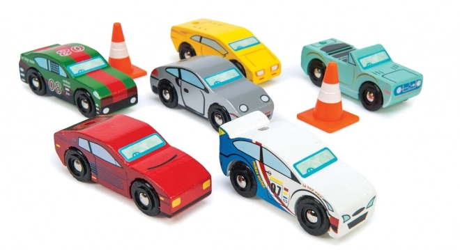 Sada dřevěných autíček Monte Carlo Sports Cars