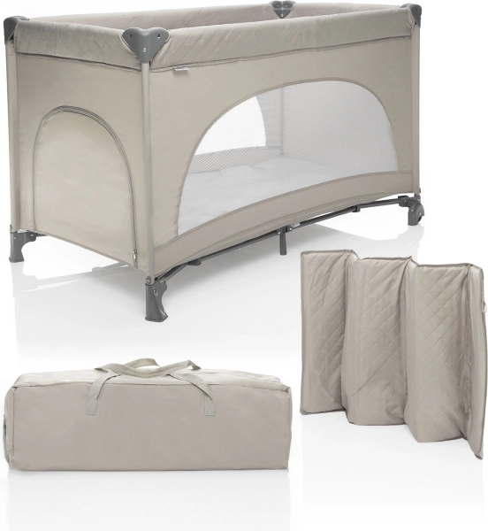 Skládací cestovní postýlka Lely Sand Beige