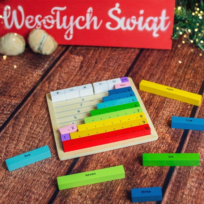 Dřevěná skládačka Počítání