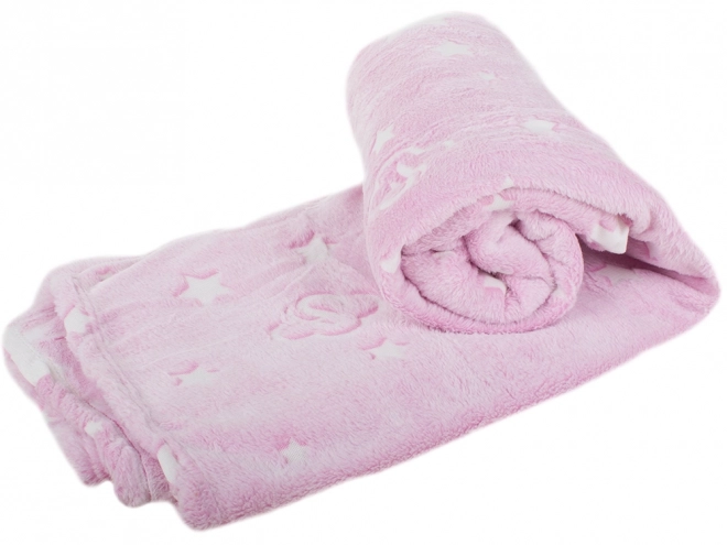 Neonová fleecová deka s rukávy, svítící ve tmě