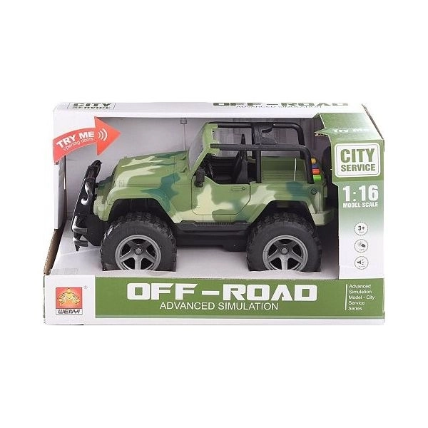 Vojenský Jeep na baterie