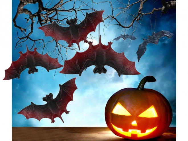 Halloweenská dekorace netopýrů sada