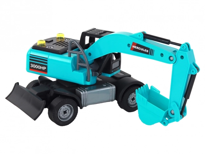 Sada bagru DIY Blue Construction Vehicle Drilling Rig Grabber