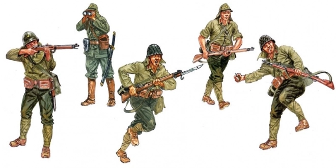 Modelová sada Italeri Japonská pěchota z druhé světové války 1:72