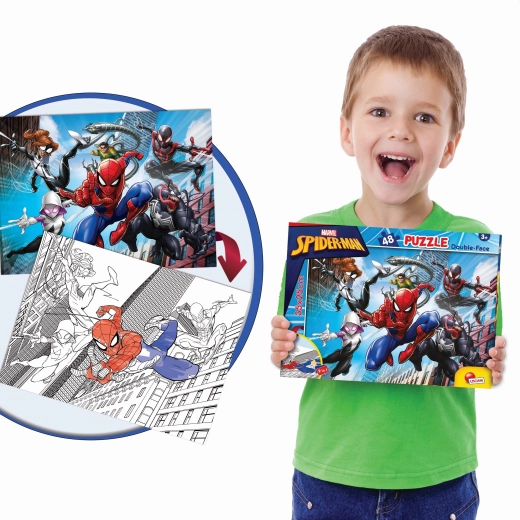 oboustranné puzzle SPIDER-MAN 48 dílků 35 × 25 cm