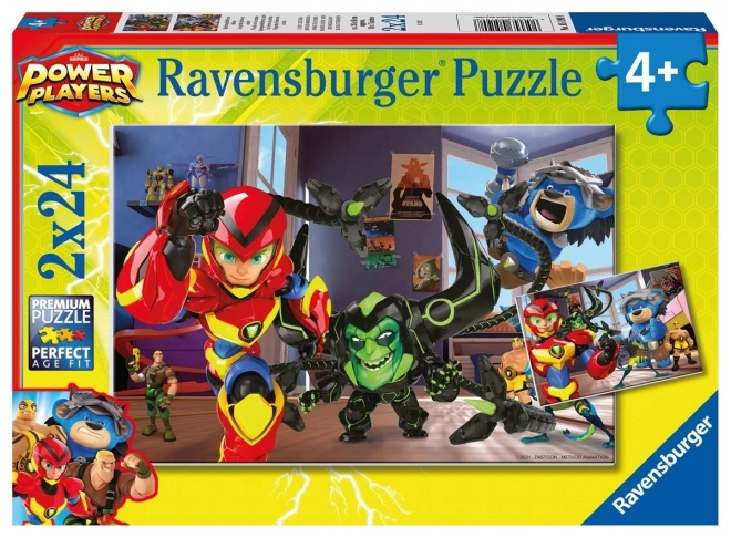 Ravensburger puzzle Hrdinové v akci 2x24 dílků