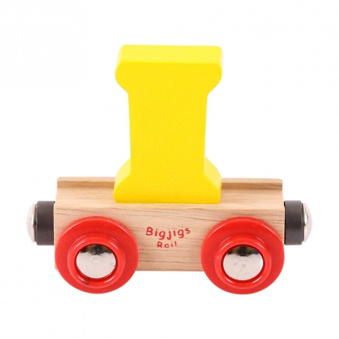 Bigjigs Rail Vagónek dřevěné vláčkodráhy - Písmeno I