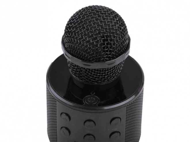 Bezdrátový karaoke mikrofon s reproduktorem – Černá
