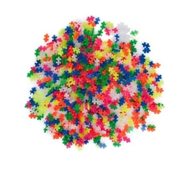 Stavebnice Plus-Plus Mini Mix 600ks (Pastel/Neon) + 2 základní desky