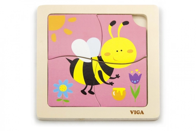 Dřevěné puzzle včelka od Viga
