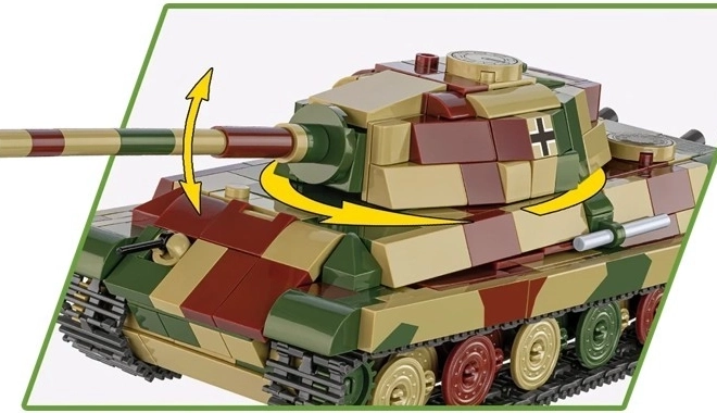 Model tanku Tiger II Königstiger z plastových kostiček