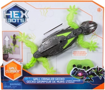 RC gekon lezoucí po stěnách s LED a USB‑C