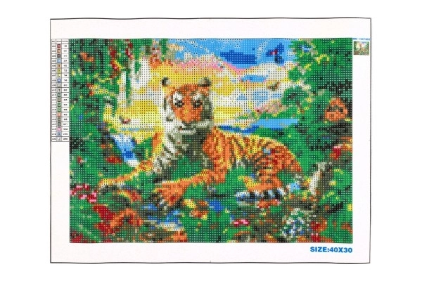 Diamantové malování Král džungle 40x30 cm