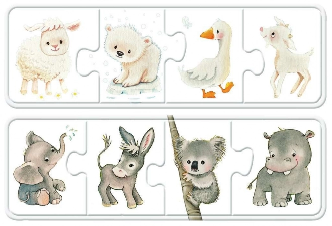 Moje první puzzle Barevná zvířátka
