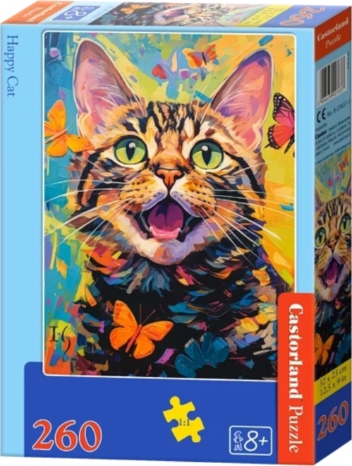 CASTORLAND Puzzle Šťastné kotě 260 dílků