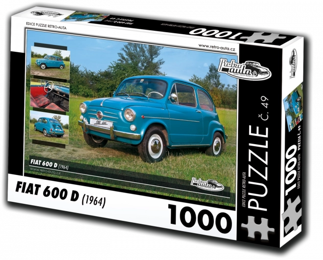Retroauta Puzzle Fiat 600 D 1964