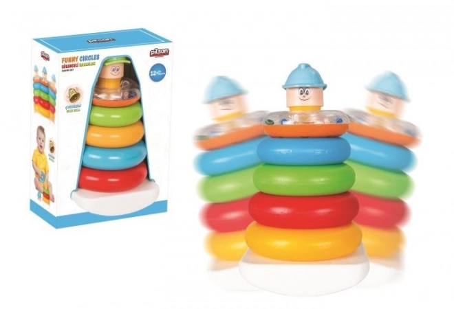 Skládací pyramida s panáčkem