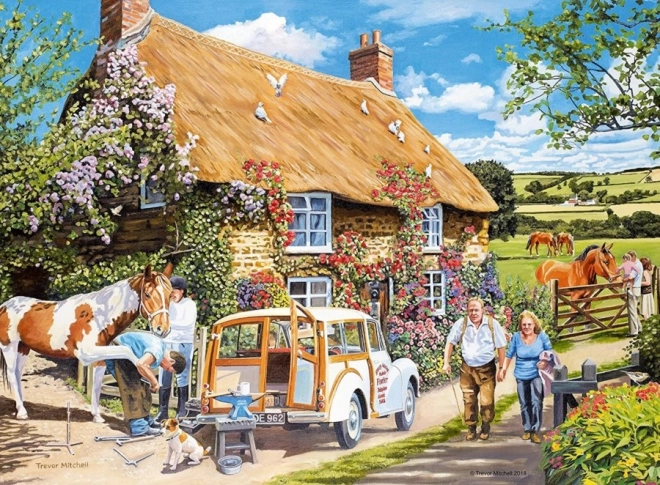 RAVENSBURGER Puzzle Venkovská chalupa 100 dílků