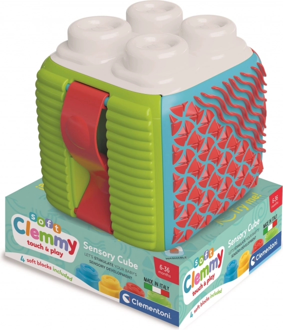 Clementoni Clemmy senzorická aktivní kostka s měkkými kostičkami