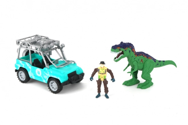 Dinosauří set s autem