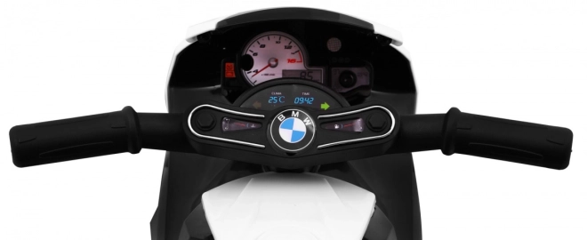 BMW S1000 RR Mini motorka na baterie + 3 kola + zvuky + LED dioda – Modrá
