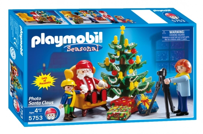 Vánoční sada figurek s fotografií Santa Clause