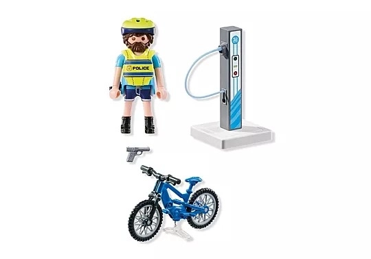 Policejní cyklistická hlídka Playmobil
