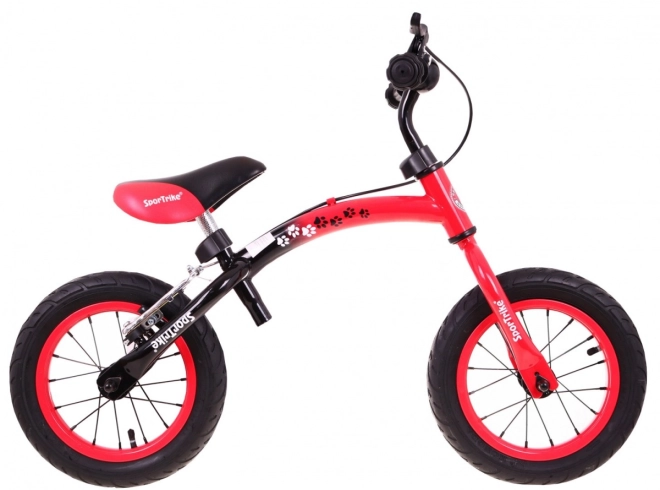 Dětské krosové kolo Boomerang SporTrike + variabilní uspořádání rámu – Červené