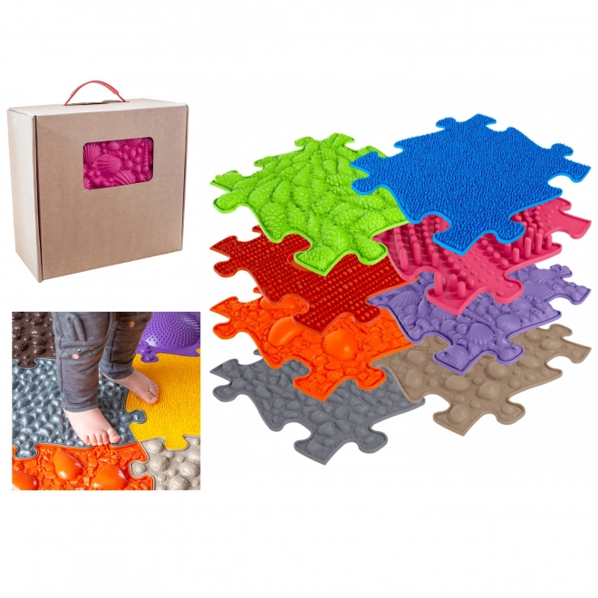 woopie senzorická ortopedická puzzle podložka 8 dílů
