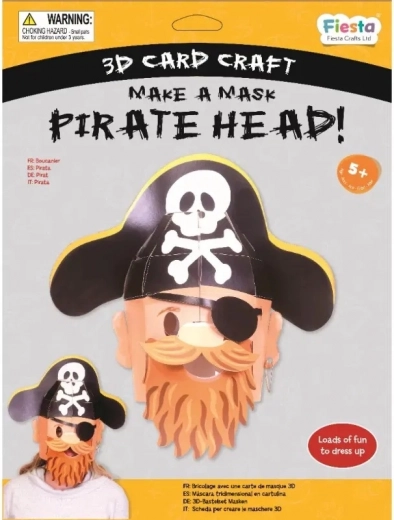 Kreativní sada 3D maska Pirát