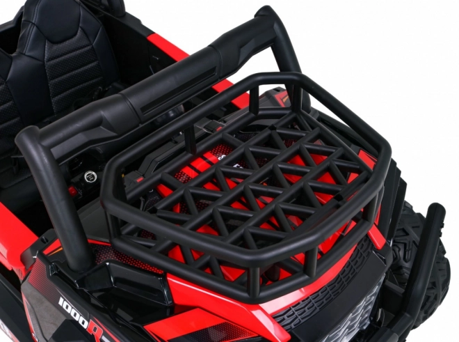 Buggy UTV Off-roader pro děti Červená + dálkové ovládání + nosič zavazadel + pomalý start + EVA + MP3 LED