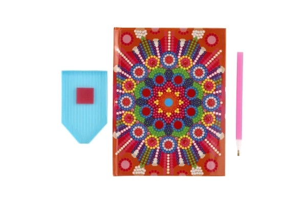 Kreativní deník s diamanty - mandala