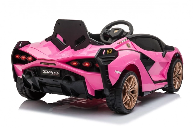 Lamborghini SIAN dětské auto na baterii s ovladačem – Růžové