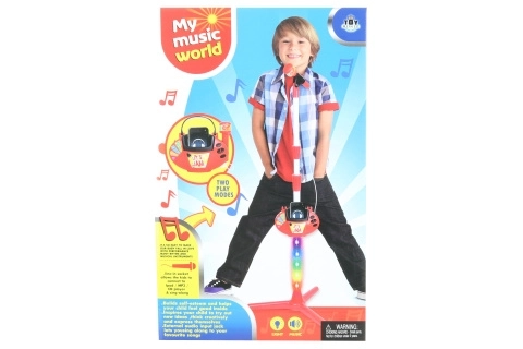 Dětský svítící mikrofon s připojením na MP3