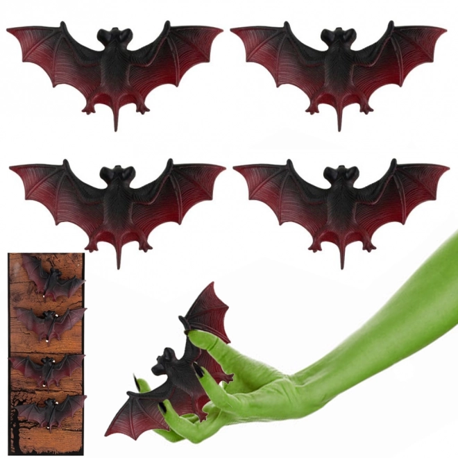 Halloweenská dekorace netopýrů sada