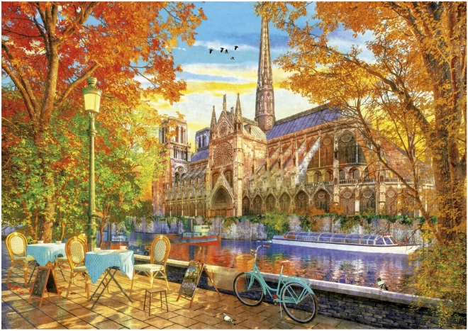 EDUCA Puzzle Podzimní Notre Dame 1000 dílků