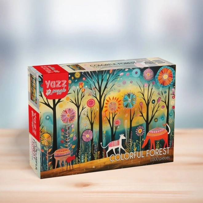 Puzzle Barevný les 1000 dílků