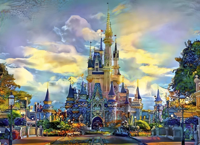 Puzzle disney world zámek 1000 dílků