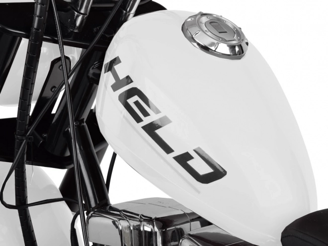 Elektrický motorka Chopper na baterii pro děti – Bílá